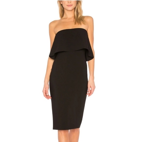 Likely Black Driggs Strapless Midi Dress - Picture 2 of 10